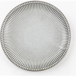 Dunelm Steeple Embossed Side - Grey Dessert Plate