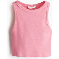 H&M Cropped Vest Top - Rosa