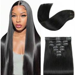 Shein Clip In Hair Extensions 8pcs Per Set With 18 Clips