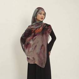 Shein Women Hijab Bohemian Style Watercolor Print Headscarf - Elegant