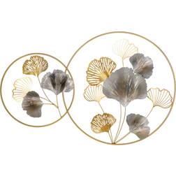 Homcom Ginkgo Leaves Gold Wall Decor 102x66.2cm