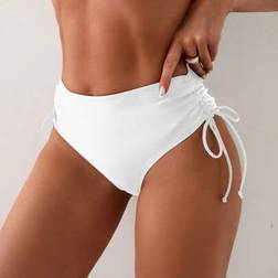 Shein Solid Color Drawstring Waist Bottoms - Summer