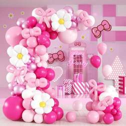 Shein Pink Cartoon Cat Balloon Garland Arch Kit 139pcs