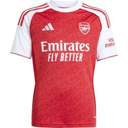 adidas Arsenal Home Shirt Kids Red 7-8 Polyester