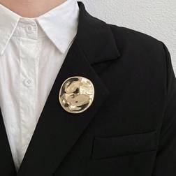Shein Gold Color Minimalist Brooches - Women's