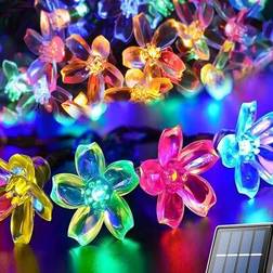 Shein 1 pc 16ft LED Solar Powered Cherry Blossom Lights String Light
