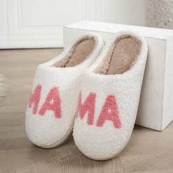 Shein Warm Plush Thermal Lined Slippers - Indoor