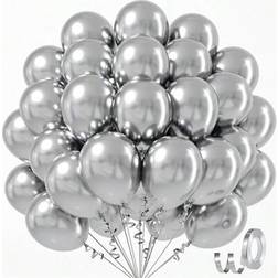 Shein Metal Silver Balloons 10/20/30/40/50pcs