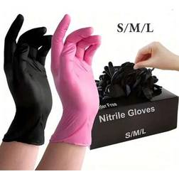 Shein 20pcs/Bag Disposable Nitrile Gloves - Latex & Powder Free, Perfect For Tattooing, Manicures, And Salon Cleaning