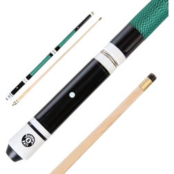 Jonny 8 Ball Hardwood 4 Piece Adjustable Snooker Pool Cue and Padded Soft Case 4 x 11mm Screw Tips