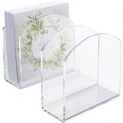 Shein 1/2 Pcs Crystal Clear Acrylic Napkin Holder