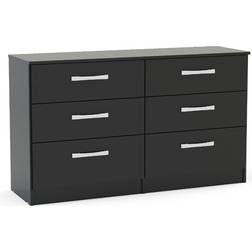 Birlea Lynx Black Chest of Drawer 127.5x74.3cm
