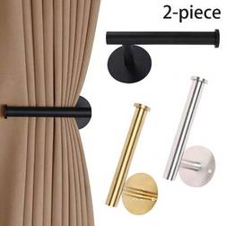 Shein 2 Pieces Curtain Fixing No-Drill Tie Adhesive