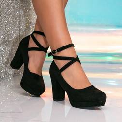 Shein High Heel Platform Shoes - Black