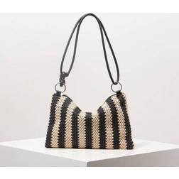Shein Contrast Color Striped Woven Shoulder Bag - Must Haves