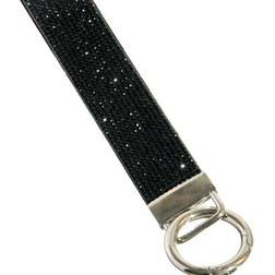 Shein Rhinestone Embellished Bling Sparkly Wristlet Keychain - With Split Ring