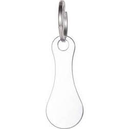 Shein Stainless Steel Supermarket Shopping Cart Token Keychain - No Coin Needed