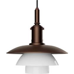 Louis Poulsen PH 3/3 Aged Brass Opal Glass Pendel