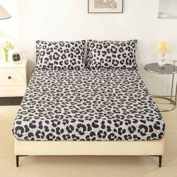 Shein Leopard Print 1pc Bed Sheet