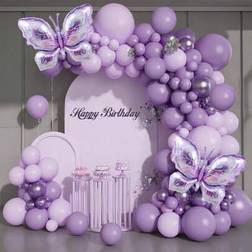 Shein Purple Balloon Garland Arch Kit 126pcs