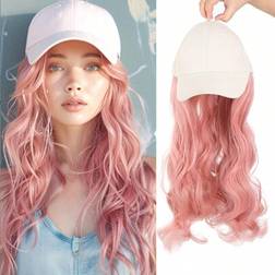 Shein Baseball Cap Long Hair Big Wave Wig 20 Inches