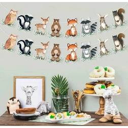 Shein Jungle Animal Theme Paper Garland Banner 1Set