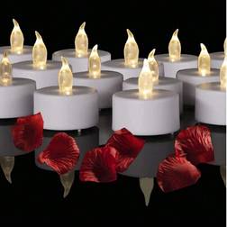 Shein Battery Operated Tea Lights 24 Pack Flameless Votive Candles Lamp LED Candle