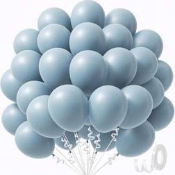 Shein Gray Blue Latex Balloons 10/20/30/40/50pcs