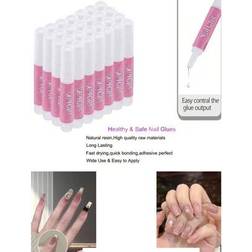 Shein Wholesale Nail Glue, Super Strong Nail Glue For Acrylic Nails Long Lasting Professional Nail Tip Glue For Press On Nails Bond For Acrylic Nails Adhesi 28-pack