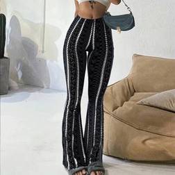 Shein Damen Lässig Leggings mit Geometrischem Muster