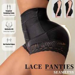 Shein Seamless High Waist Shaping Panties - Lace Tummy Control