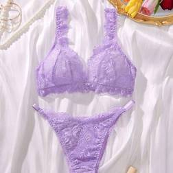 Shein Floral Lace Bra & Panty Lingerie Set