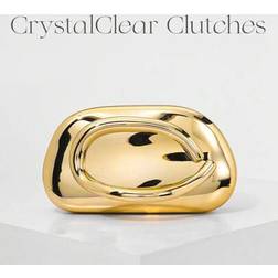 Shein Vintage Metal Box Style Clutch Bag - Gold