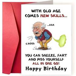 Shein Hilarious Birthday Greeting Card With Elderly 50+