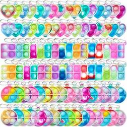 Shein Pop Fidget Keychain Stress Relief Set 50pcs