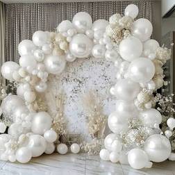 Shein Pearl White Decorations Balloon Garland Arch Kit 140pcs