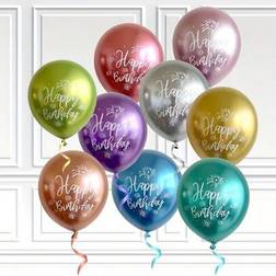 Shein 12-Inch Chrome Metallic Latex Balloons 10pcs