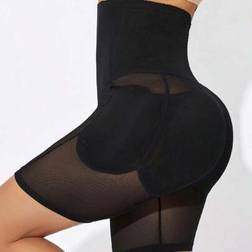 Shein Women High Waisted Tummy Control Butt Lifting Shapewear Shorts - Padded Mesh