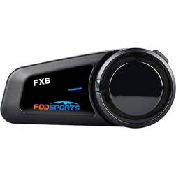 Fodsports FX6 Motorcycle Intercom - Black
