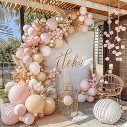 Shein Light Pink Balloon Arch Set 146pcs