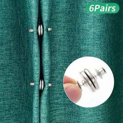 Shein 12 Pcs Simplee Circular Magnetic Curtain Buckles