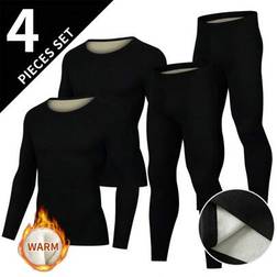 Shein Men's Fashionable Thermal Underwear Set - Autumn/Winter