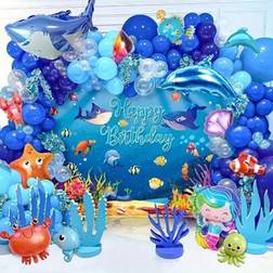Shein Ocean Theme Balloon Garland Arch Set 144pcs
