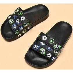 Shein Kids Lightweight Foam Slippers - Black