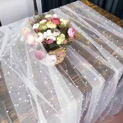 Shein Cake Photography Backdrop Faux Pearl Organza