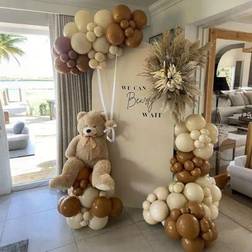 Shein Brown Beige Balloon Garland Arch Kit 100/155pcs