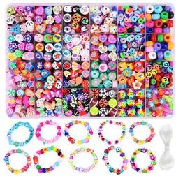 Shein Polymer Clay Beads DIY Jewelry Making Kit 1000pcs