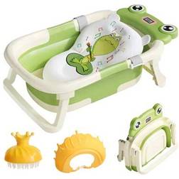Shein Foldable Portable Baby Bathtub With Thermometer