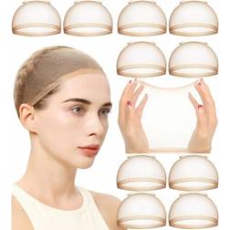 Shein Transparent HD Wig Cap For Women, Stretchy Nylon Wig Cap, Invisible Ultra-Thin Stretchy Stocking Caps For Lace Front Wigs(10/15/20/30/50/100 PC)