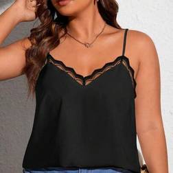 Shein Camisole Mit Besticktem Besatz - Übergröße